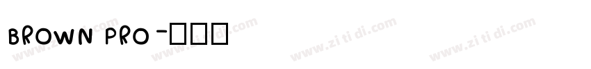 BROWN PRO字体转换